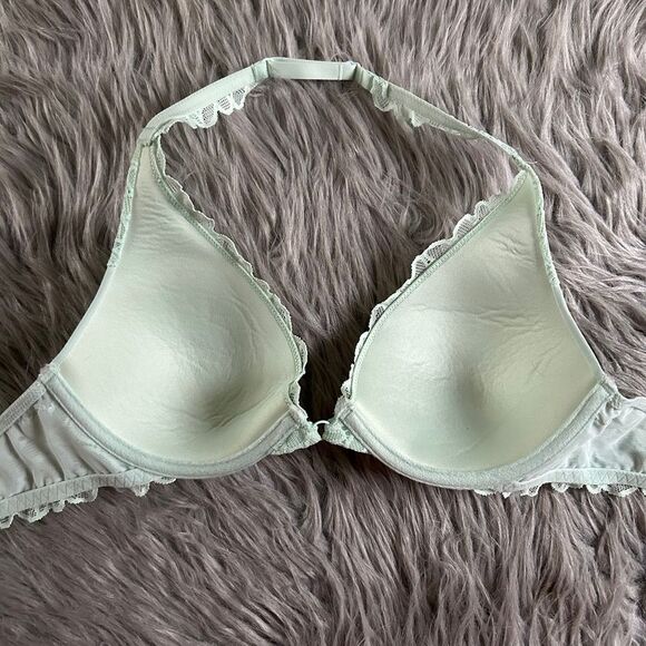 Aerie Lightly Lined Bra‎ Womens Size 34B Halter Top Strap Underwire Back Closure - Picture 6 of 8